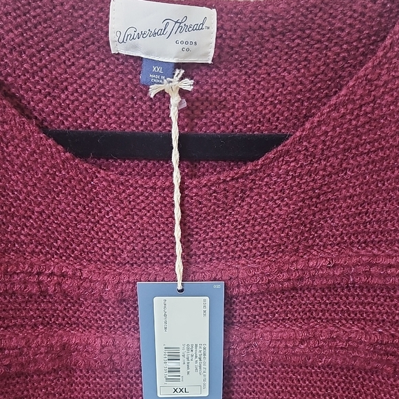 Universal Thread Maroon Crew Neck Sweater - Picture 3 of 6